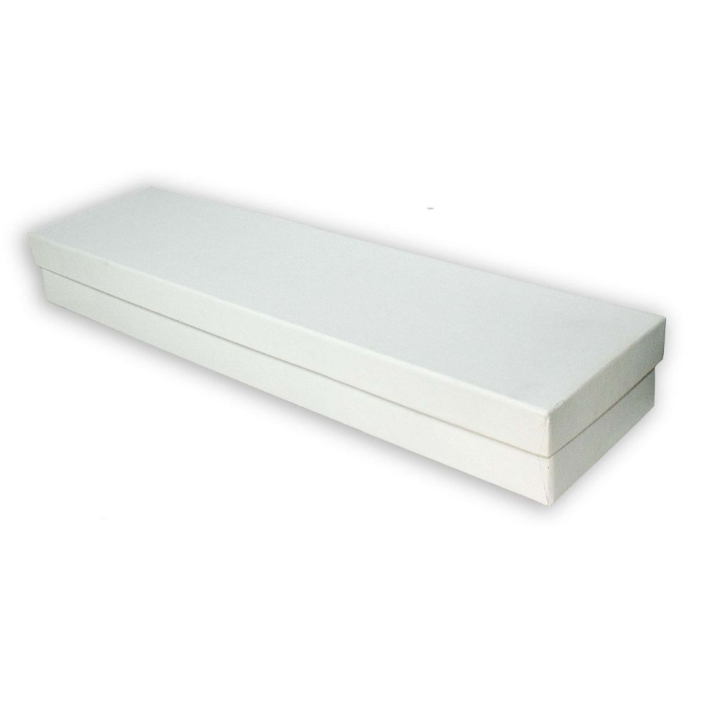 Χειροποίητο Χάρτινο Κουτί Λαμπάδας, Λευκό, 42*10*5cm